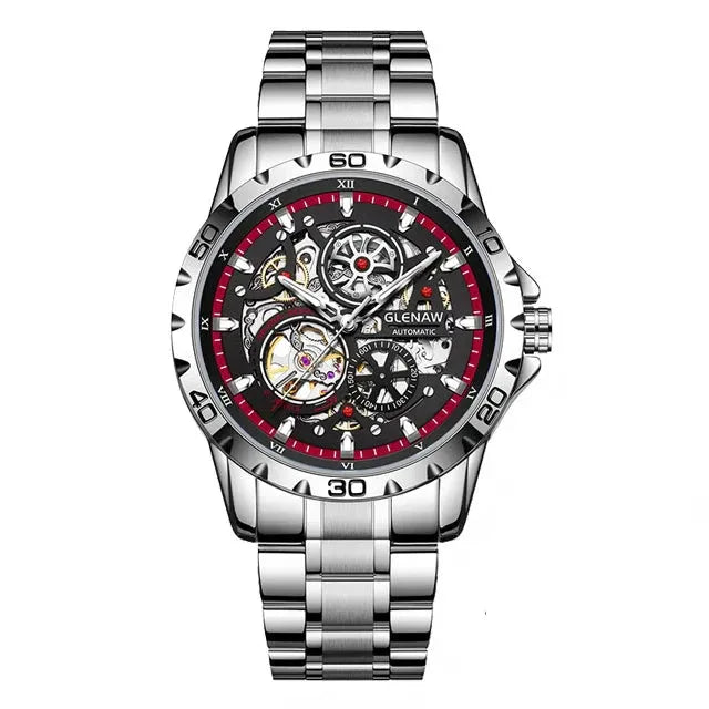 Steampunk Skeleton Automatic Watch for Men | Luxury Mechanical Timepiece - TREASURE ESHOP
