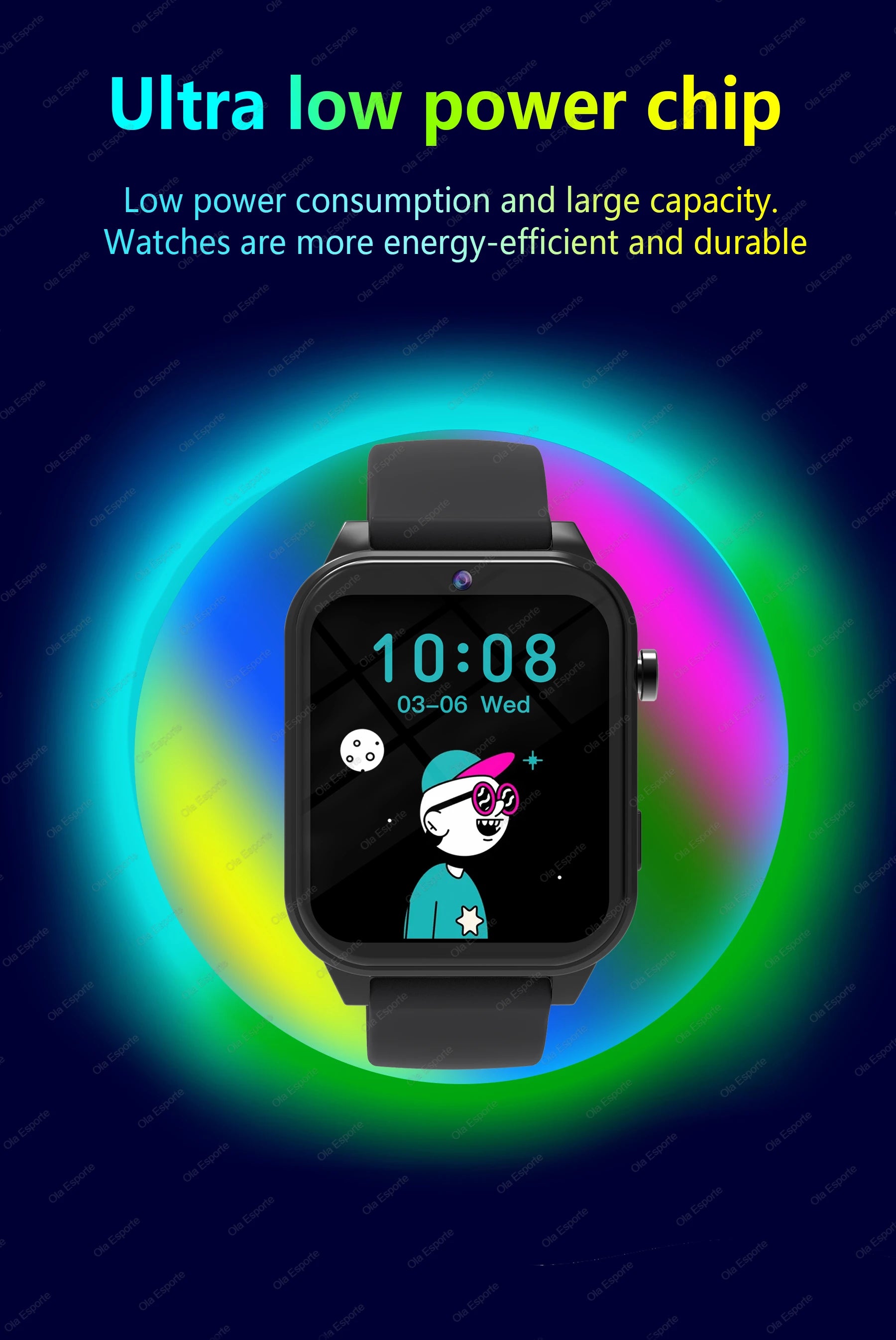 Kids Smart Watch with Camera Games – 1.83” Touch Screen, Fitness Tracker, Sleep Monitor, Alarm Gifts for Boys Girls - TREASURE ESHOP