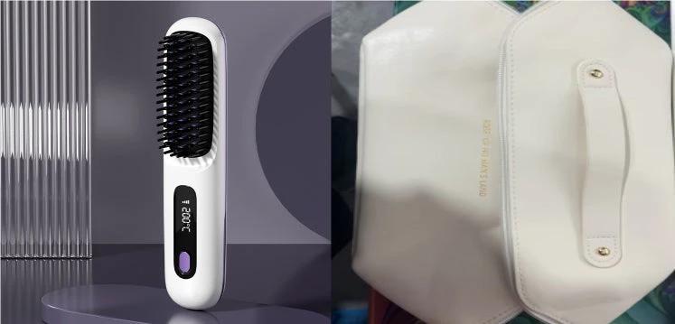 Kabelloser Haarglätter 2-in-1 – Tragbarer Lockenstab mit USB & Schnellheizfunktion
