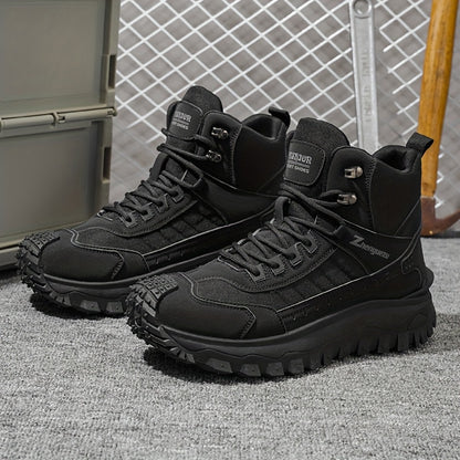 Men’s All-Season High-Top Hiking Boots – Durable Outdoor Ankle Support Shoes