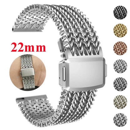 22mm Magnetic Stainless Steel Watch Strap - TREASURE ESHOP