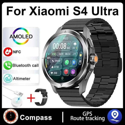 Ultra Outdoor Sports Smartwatch Men – 1.53” AMOLED HD, GPS, NFC, Compass, Heart Rate, Waterproof Bluetooth Calling Watch