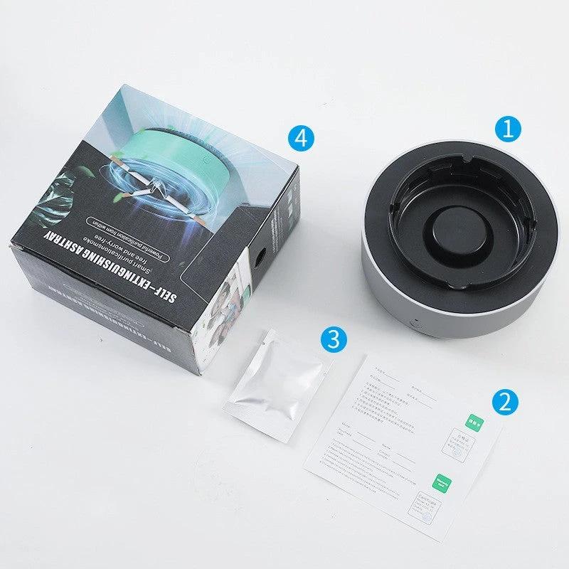 Smokeless Ashtray with Air Purifier – Portable Smoke & Odor Remover for Home & Car