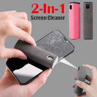 Portable All-in-One Screen Cleaner Spray Wipe