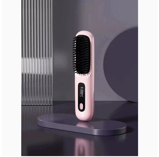 Kabelloser Haarglätter 2-in-1 – Tragbarer Lockenstab mit USB & Schnellheizfunktion