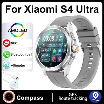 Ultra Outdoor Sports Smartwatch Men – 1.53” AMOLED HD, GPS, NFC, Compass, Heart Rate, Waterproof Bluetooth Calling Watch