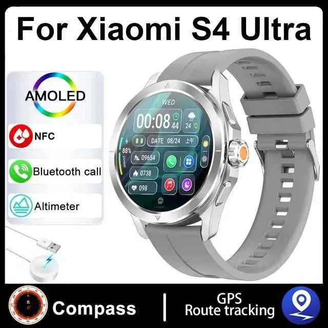 Ultra Outdoor Sports Smartwatch Men – 1.53” AMOLED HD, GPS, NFC, Compass, Heart Rate, Waterproof Bluetooth Calling Watch