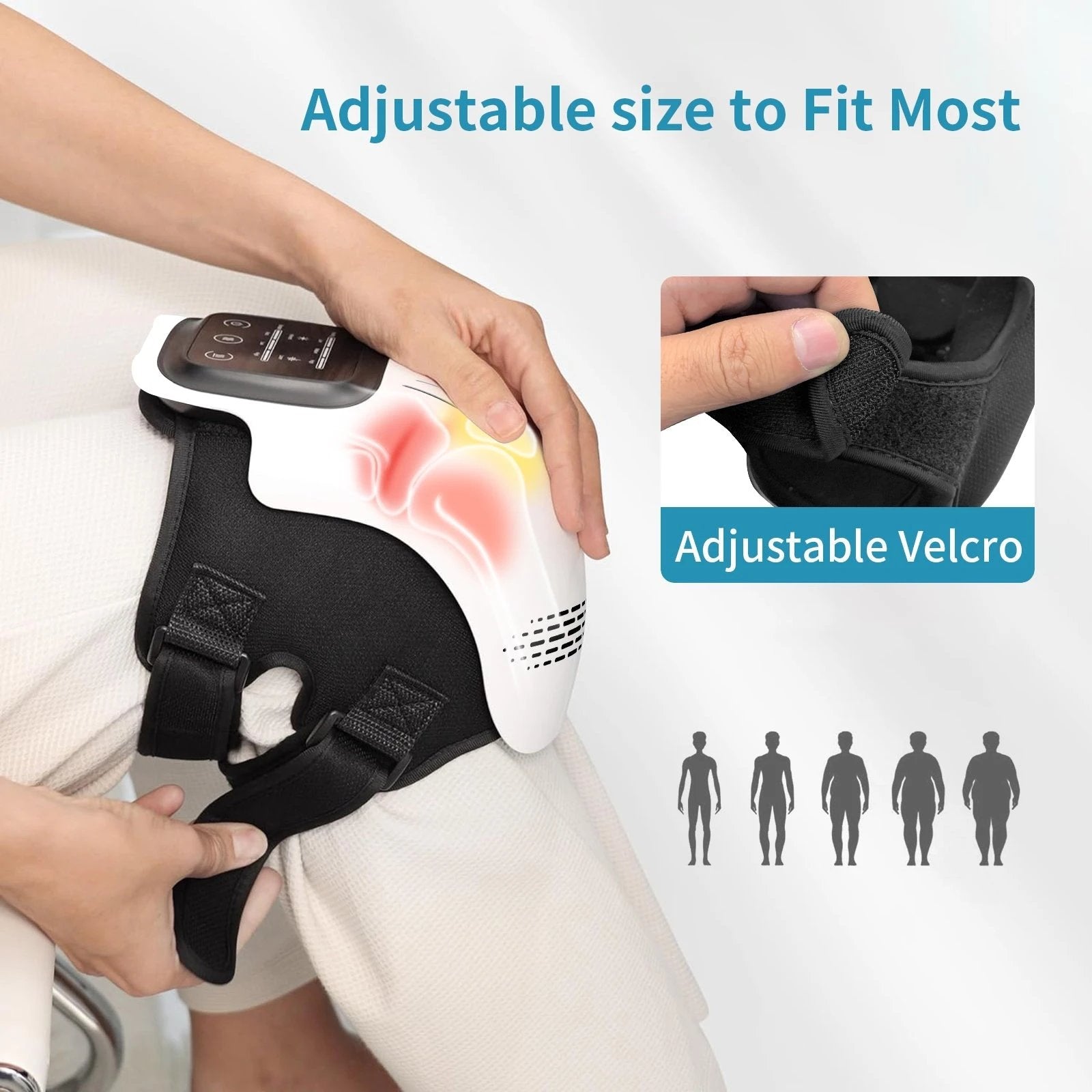 Heated Knee Massager with Infrared & Vibration – Wireless Pain Relief Device