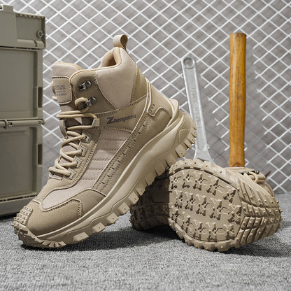 Men’s All-Season High-Top Hiking Boots – Durable Outdoor Ankle Support Shoes