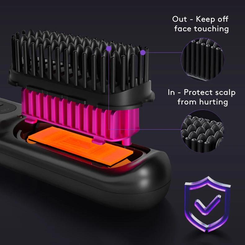 Kabelloser Haarglätter 2-in-1 – Tragbarer Lockenstab mit USB & Schnellheizfunktion