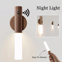 Motion Sensor LED Night Light – Wireless Magnetic USB Rechargeable Lamp for Home