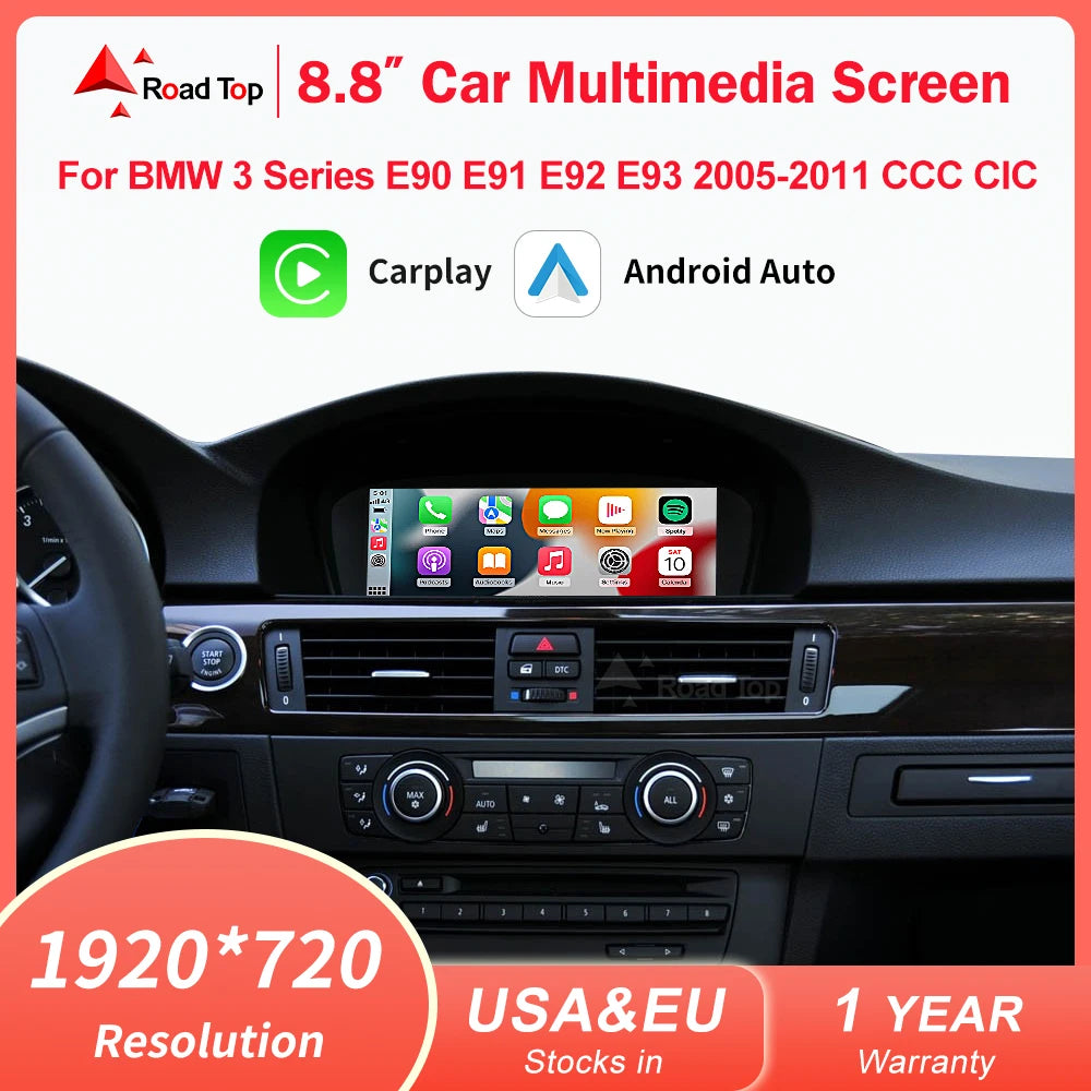 Wireless CarPlay BMW 3/5 Series 8.8” CarPlay Android Auto Screen - TREASURE ESHOP