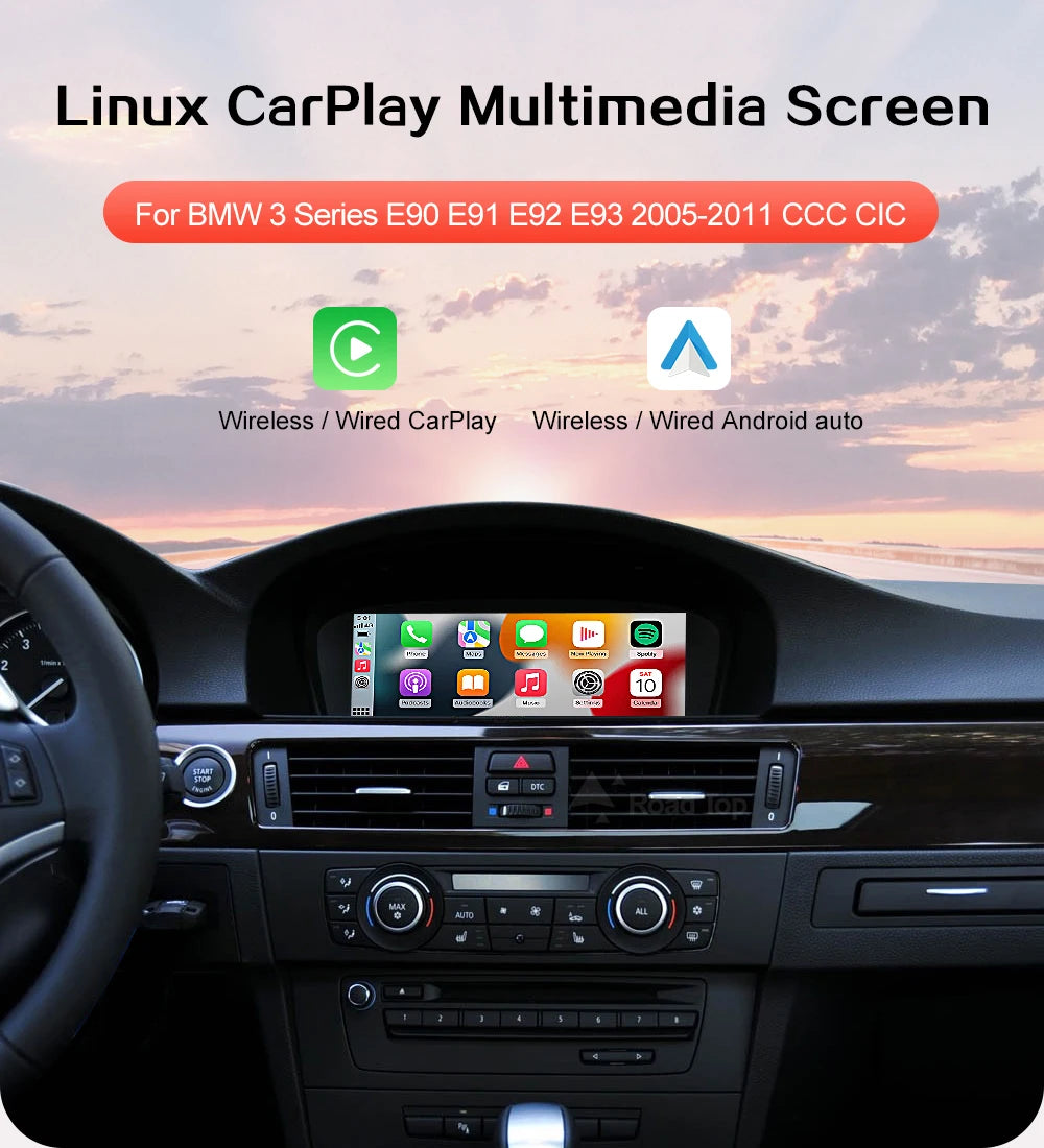 Wireless CarPlay BMW 3/5 Series 8.8” CarPlay Android Auto Screen - TREASURE ESHOP