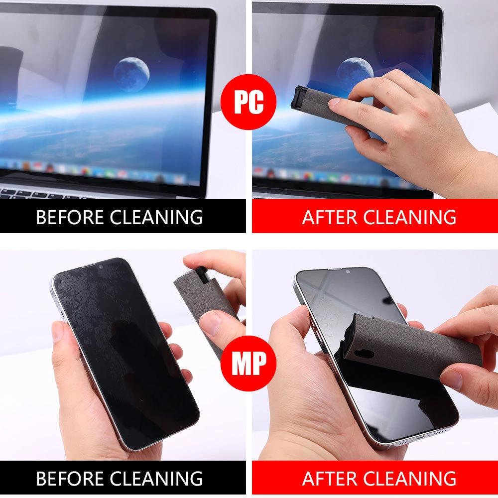 Portable All-in-One Screen Cleaner Spray Wipe