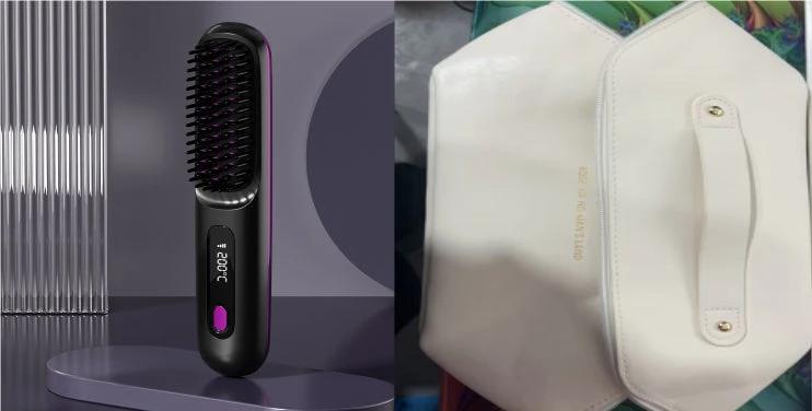 Kabelloser Haarglätter 2-in-1 – Tragbarer Lockenstab mit USB & Schnellheizfunktion