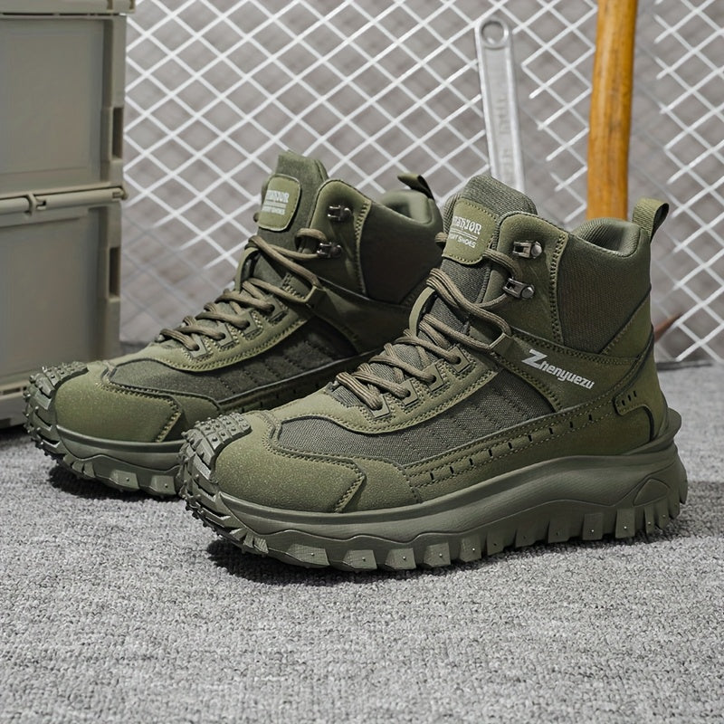 Men’s All-Season High-Top Hiking Boots – Durable Outdoor Ankle Support Shoes