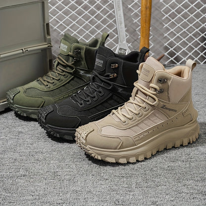 Men’s All-Season High-Top Hiking Boots – Durable Outdoor Ankle Support Shoes