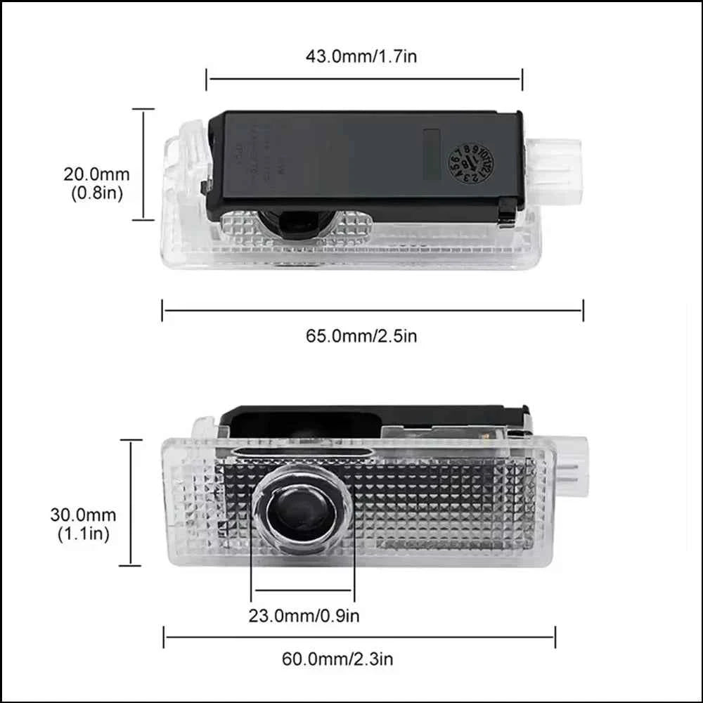 2er Set LED Türprojektoren BMW Logo | Einstiegsbeleuchtung E60 F30 M2 M3 M4 M5 X1 X3 X5