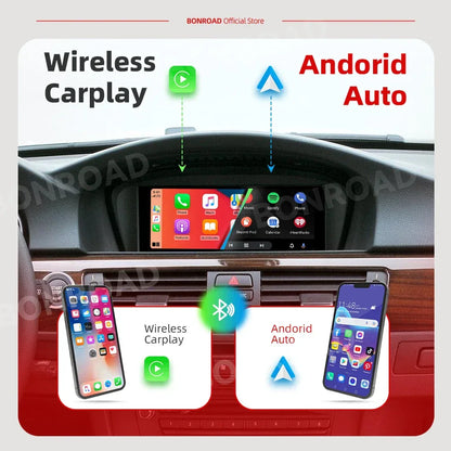 BMW E60 E90 CarPlay Android Auto | 8.8” Android 12 Multimedia - TREASURE ESHOP