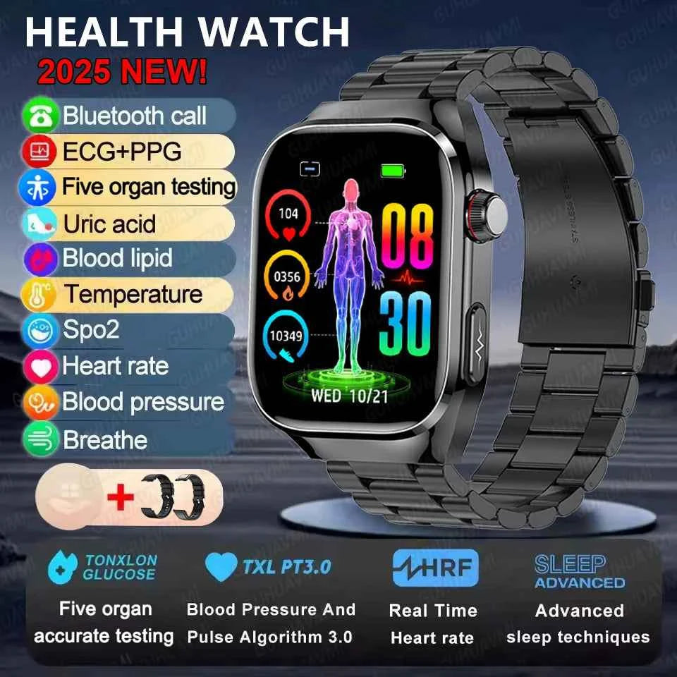 Micro Physical Examination Smartwatch – 2.04” AMOLED Sapphire