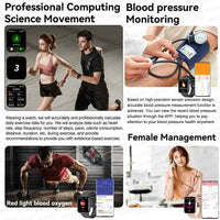 Women’s Smartwatch – AI Health Diagnosis, HRV + PPG, Blood Pressure &amp; SpO2 | 1.85” AMOLED | Bluetooth Call + NFC