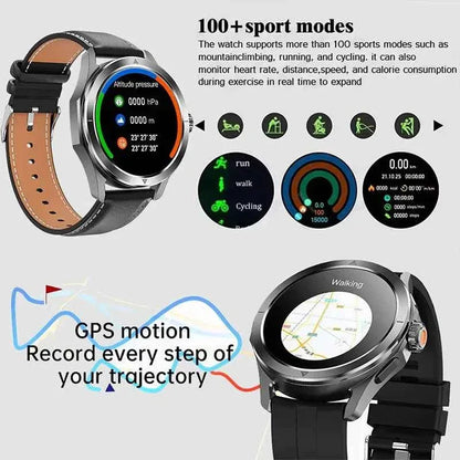 Ultra Outdoor Sports Smartwatch Men – 1.53” AMOLED HD, GPS, NFC, Compass, Heart Rate, Waterproof Bluetooth Calling Watch