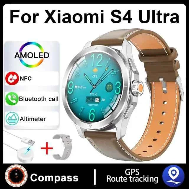 Ultra Outdoor Sports Smartwatch Men – 1.53” AMOLED HD, GPS, NFC, Compass, Heart Rate, Waterproof Bluetooth Calling Watch