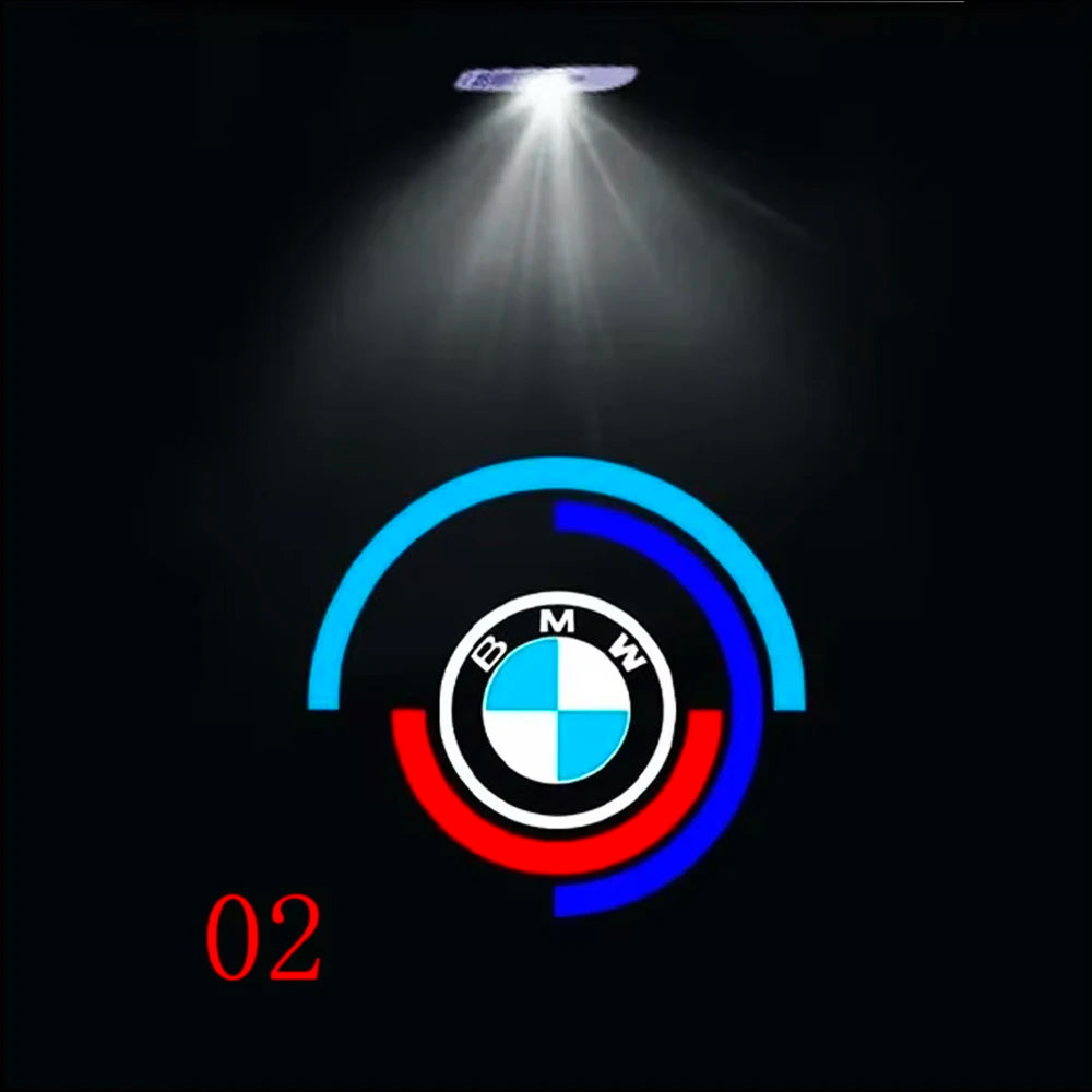 LED-Türprojektor mit BMW-Logo-Projektion als Einstiegsbeleuchtung