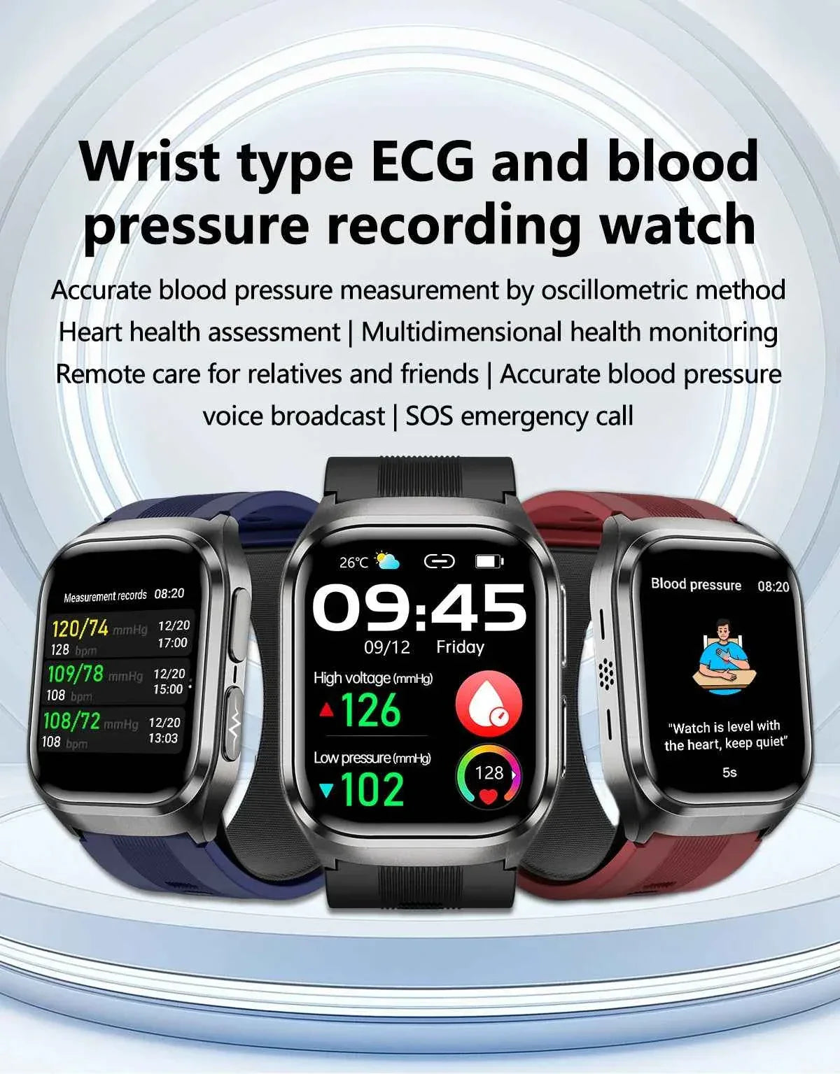 HUAWEI S17 Air Bag Smartwatch – 2.06” AMOLED HD | ECG + PPG | True Blood Pressure, Blood Fat SpO2 Monitor | NFC + Bluetooth Call