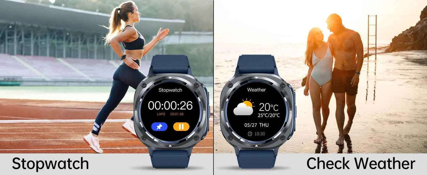 Watch 7 Ultra Smart Watch HD Round Display, Heart Rate, Blood Oxygen, GPS, Bluetooth Calling, IPX8 Waterproof