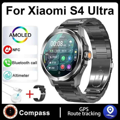 Ultra Outdoor Sports Smartwatch Men – 1.53” AMOLED HD, GPS, NFC, Compass, Heart Rate, Waterproof Bluetooth Calling Watch