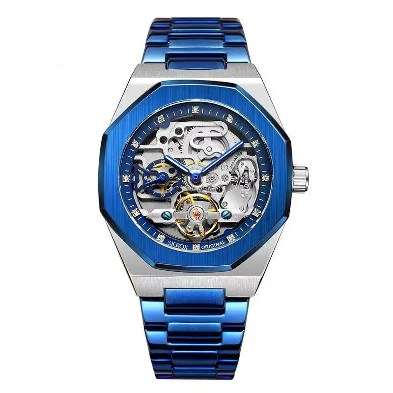 Luxury Automatic Skeleton Men’s Watch | Octagon Design - TREASURE ESHOP