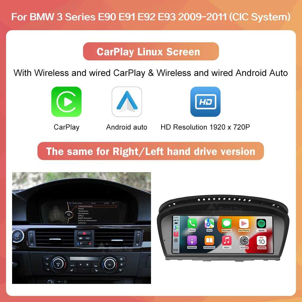 Wireless CarPlay BMW 3/5 Series 8.8” CarPlay Android Auto Screen - TREASURE ESHOP