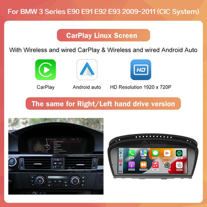 Wireless CarPlay BMW 3/5 Series 8.8” CarPlay Android Auto Screen - TREASURE ESHOP