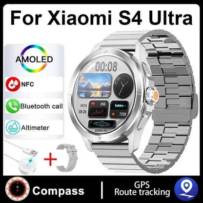Ultra Outdoor Sports Smartwatch Men – 1.53” AMOLED HD, GPS, NFC, Compass, Heart Rate, Waterproof Bluetooth Calling Watch