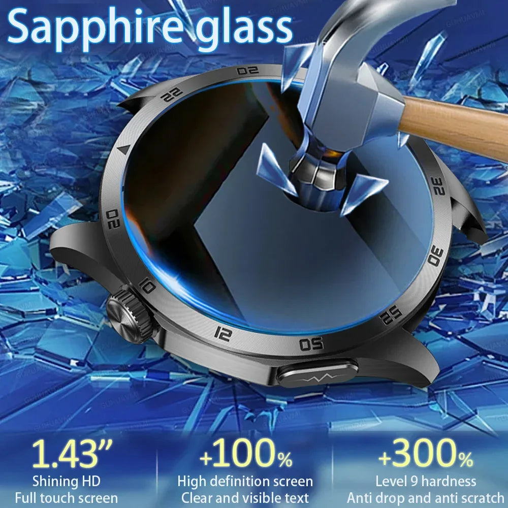 ECG+PPG Laser Health Smartwatch ET485 – Blood Pressure, Heart Rate, Uric Acid Body Composition | 1.43” AMOLED - TREASURE ESHOP