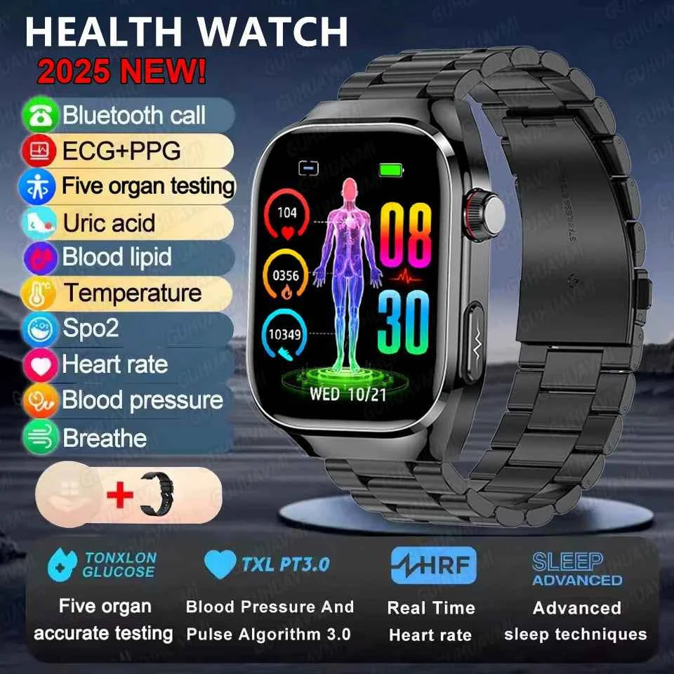 Micro Physical Examination Smartwatch – 2.04” AMOLED Sapphire