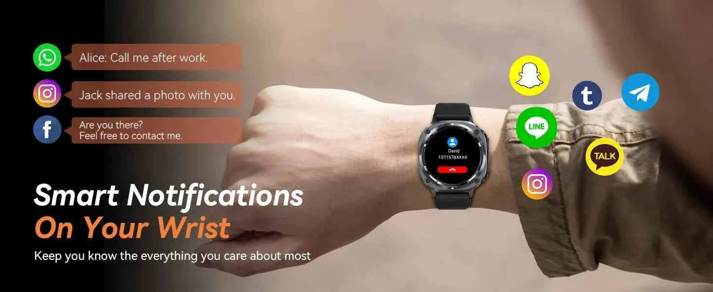Watch 7 Ultra Smart Watch HD Round Display, Heart Rate, Blood Oxygen, GPS, Bluetooth Calling, IPX8 Waterproof