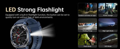 Watch 7 Ultra Smart Watch HD Round Display, Heart Rate, Blood Oxygen, GPS, Bluetooth Calling, IPX8 Waterproof