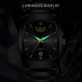 Women’s Luxury Stainless Steel Quartz Watch – Elegant Business Ladies Fashion Wristwatch - TREASURE ESHOP