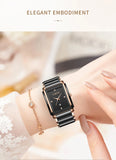 Watch for Women Japanese Movement Ceramics Strap Luxury Ladies Bracelet Quartz Watches - TREASURE ESHOP