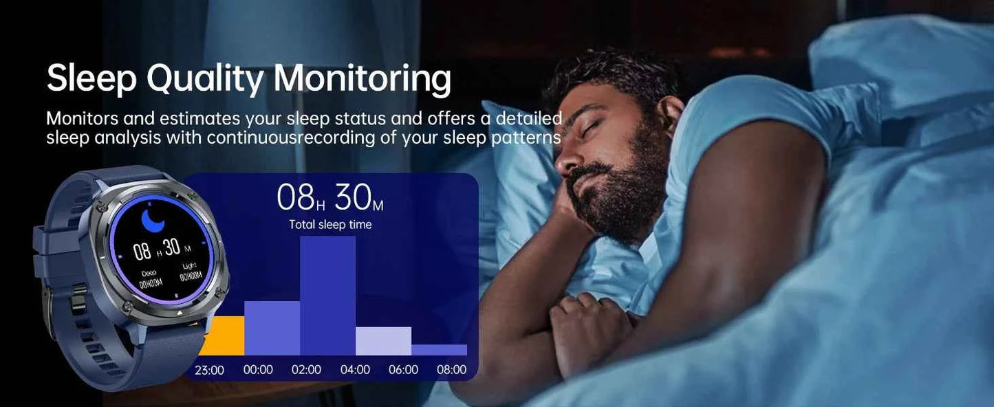 Watch 7 Ultra Smart Watch HD Round Display, Heart Rate, Blood Oxygen, GPS, Bluetooth Calling, IPX8 Waterproof