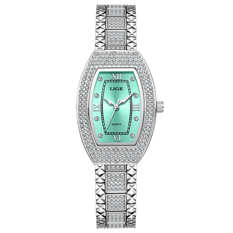 Luxury Diamond Women’s Watch | Elegant Stainless Steel - TREASURE ESHOP