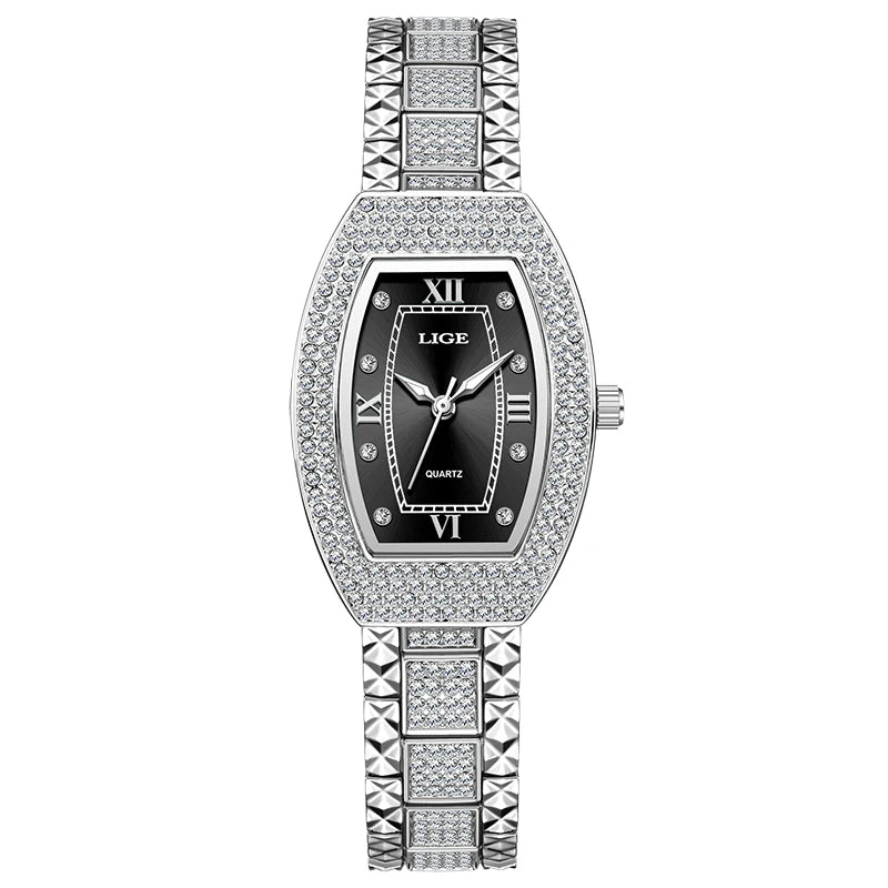 Luxury Diamond Women’s Watch | Elegant Stainless Steel - TREASURE ESHOP