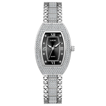 Luxury Diamond Women’s Watch | Elegant Stainless Steel - TREASURE ESHOP