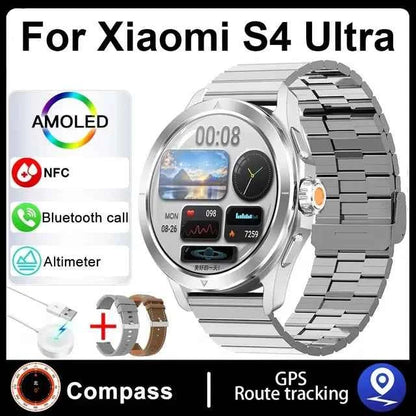 Ultra Outdoor Sports Smartwatch Men – 1.53” AMOLED HD, GPS, NFC, Compass, Heart Rate, Waterproof Bluetooth Calling Watch