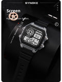 Men’s Digital Sports Waterproof Watch – Chronograph, Alarm, Backlight, Shock Resistant - TREASURE ESHOP