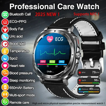 ECG+PPG Smartwatch ET492 | Health, ECG & NFC Call Watch - TREASURE ESHOP