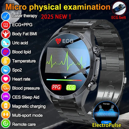 ECG+PPG Smart Health Watch | AI Blood Lipid & Fitness Tracker - TREASURE ESHOP