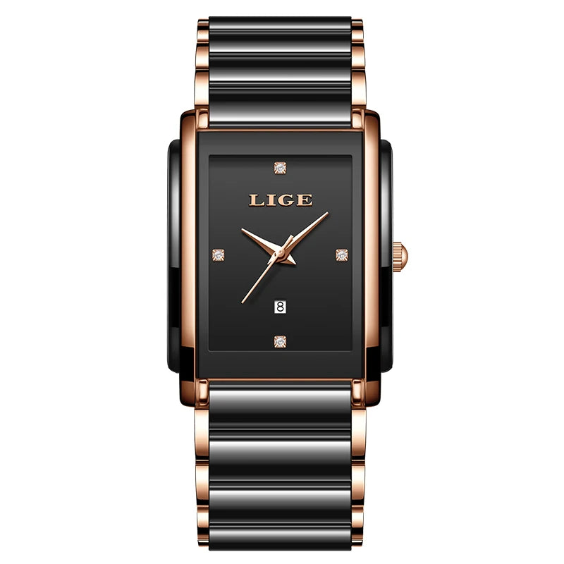 Watch for Women Japanese Movement Ceramics Strap Luxury Ladies Bracelet Quartz Watches - TREASURE ESHOP